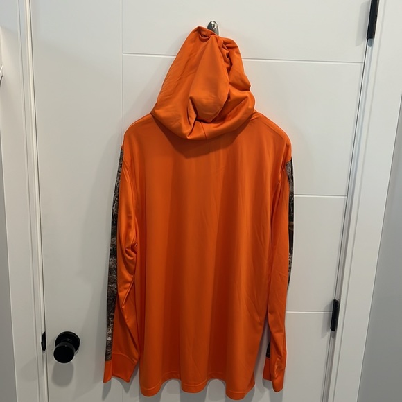 🇺🇸 Realtree long sleeve orange hooded shirt size XL - Picture 11 of 13